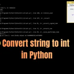 Python: zamiana string na int. Przykład konwersji "25" na liczbę całkowitą.
