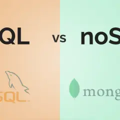 Porównanie rodzajów baz danych: SQL (MySQL) vs. NoSQL (MongoDB).