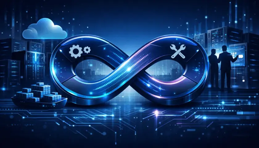 Nieskończoność symbolizuje ciągły proces, gdzie gnu co to? To pytanie o ciągłe doskonalenie w technologii, chmurze i danych.