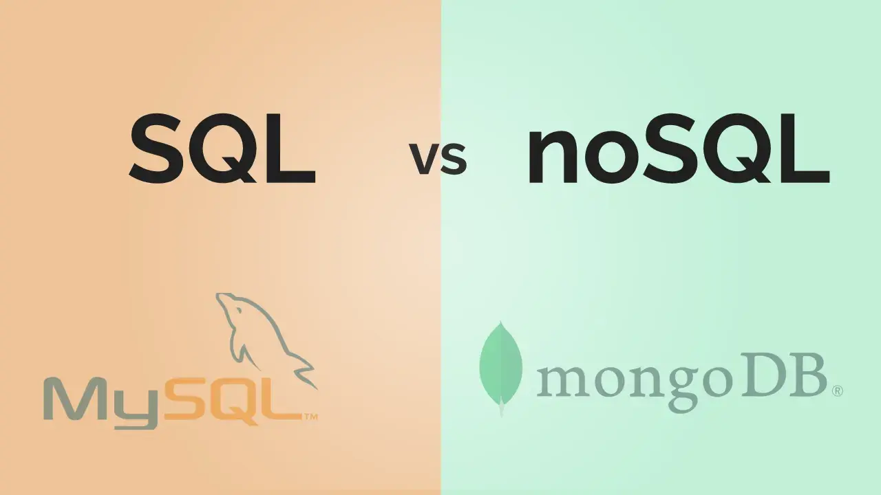 Porównanie rodzajów baz danych: SQL (MySQL) vs. NoSQL (MongoDB).